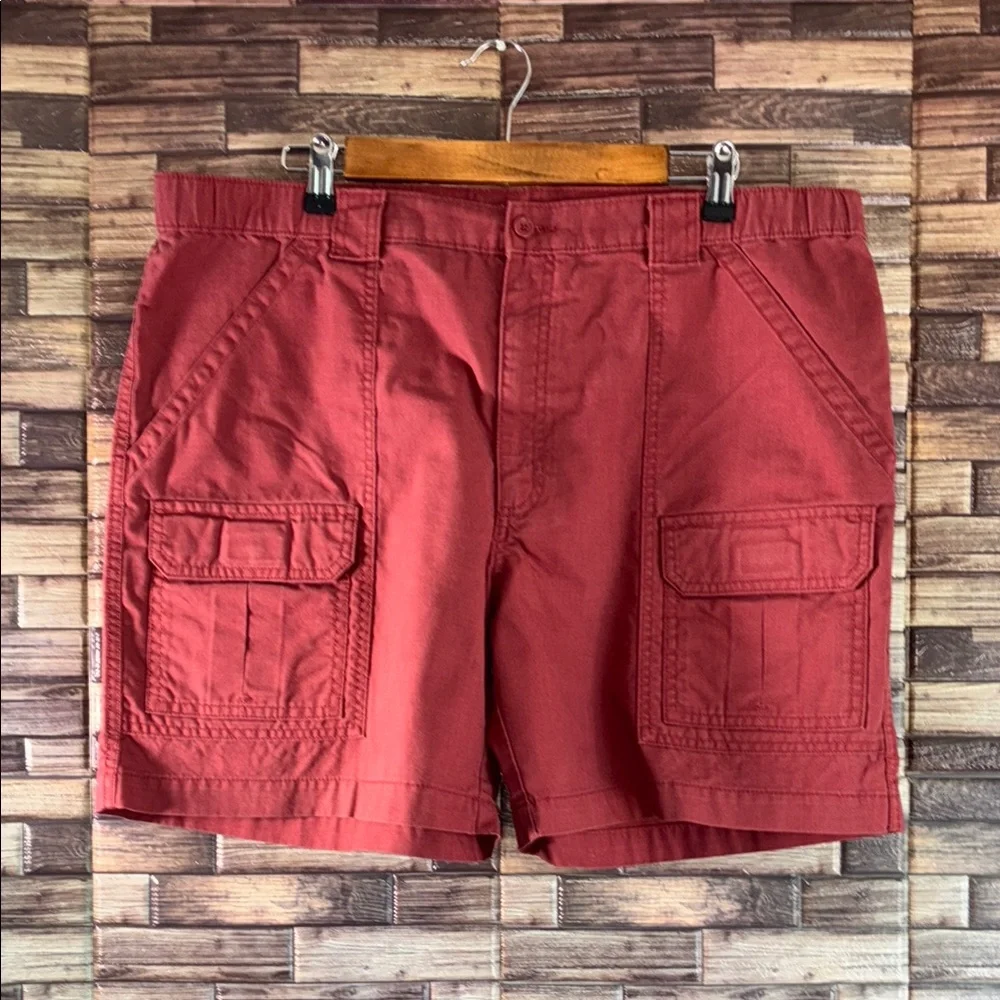 Bundle of 2 Used Savane Cargo Shorts with Utility Pockets Size 38